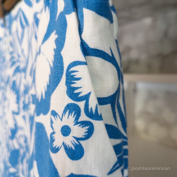 Boden Lathbury Linen Pencil Skirt  *NWT* – Blue / Floral – US 8 - Picture 7 of 15